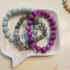 Jbloom stone stretch bracelets